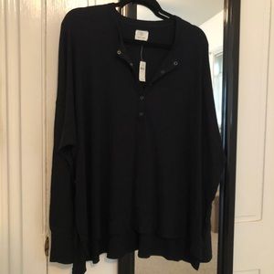 Aerie Offline Long Sleeve Henley Shirt